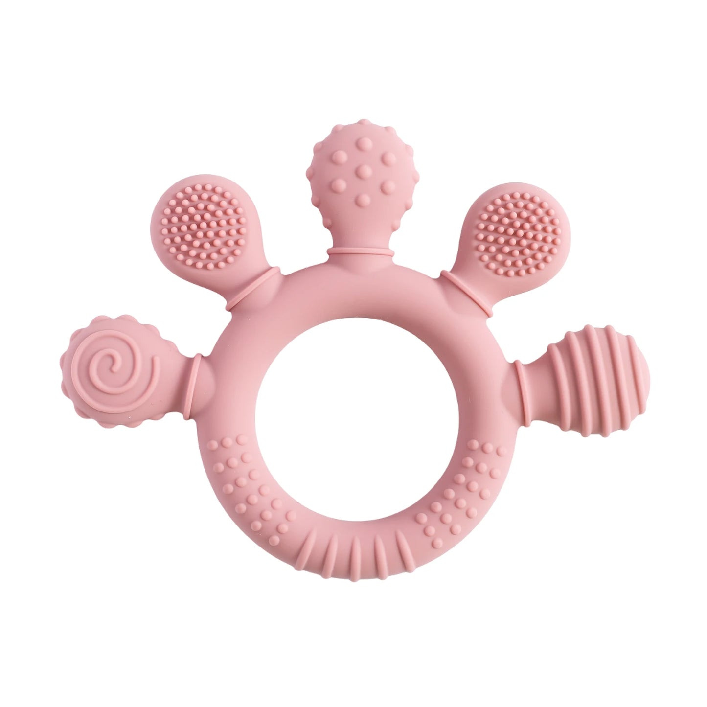 Silicone Baby Toothbrush – Safe & Soft for Ages 0–2, Multiple Colors