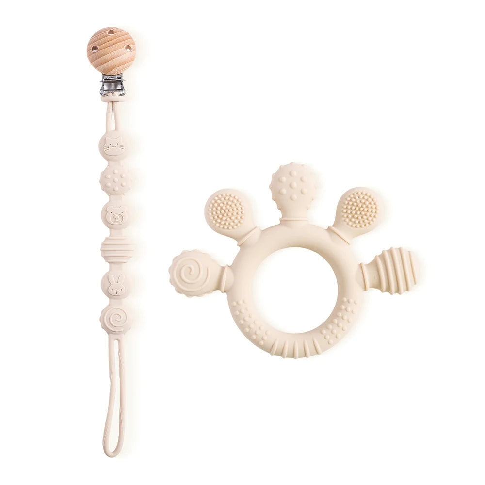 Silicone Baby Toothbrush – Safe & Soft for Ages 0–2, Multiple Colors